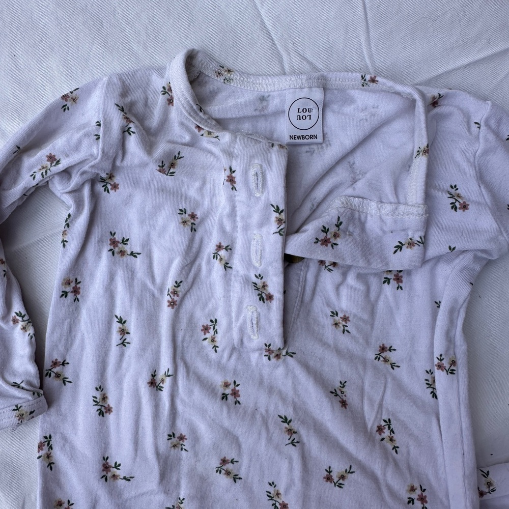 Lou Lou Floral Baby Onesie